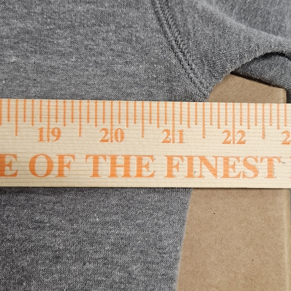 Victoria's Secret PINK Embroidered Flower Sleeve Pullover Sweatshirt Grey Medium - Picture 13 of 15